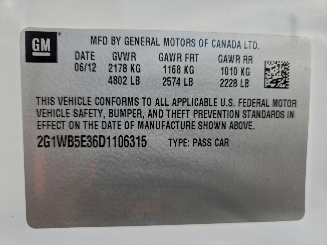 2013 CHEVROLET IMPALA LT photo 12