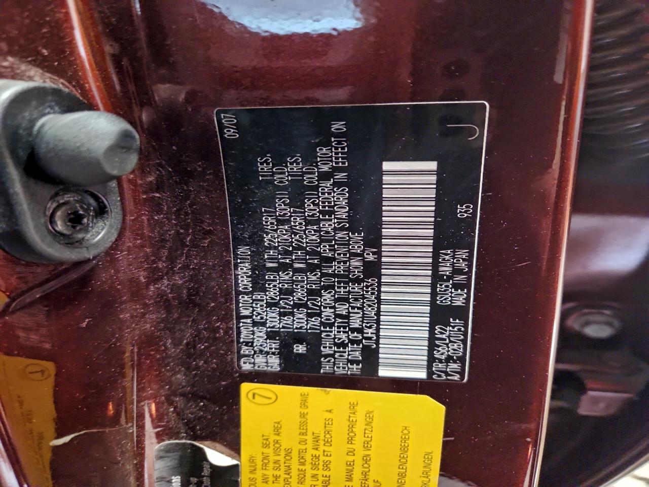 2008 LEXUS RX 350 photo 13