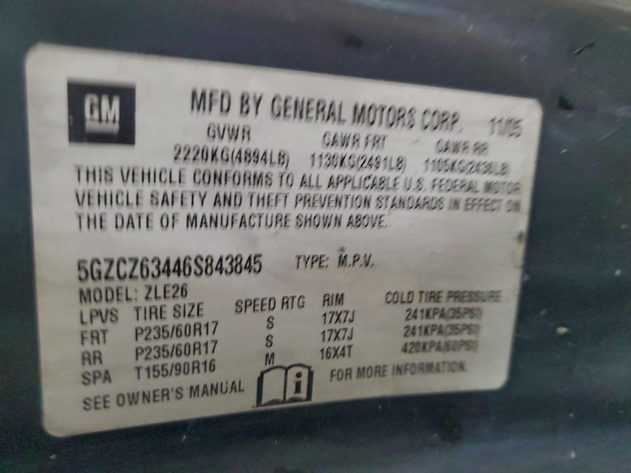 2006 SATURN VUE photo 12