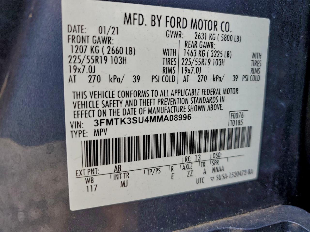 2021 FORD MUSTANG MACH-E PREMIUM photo 12