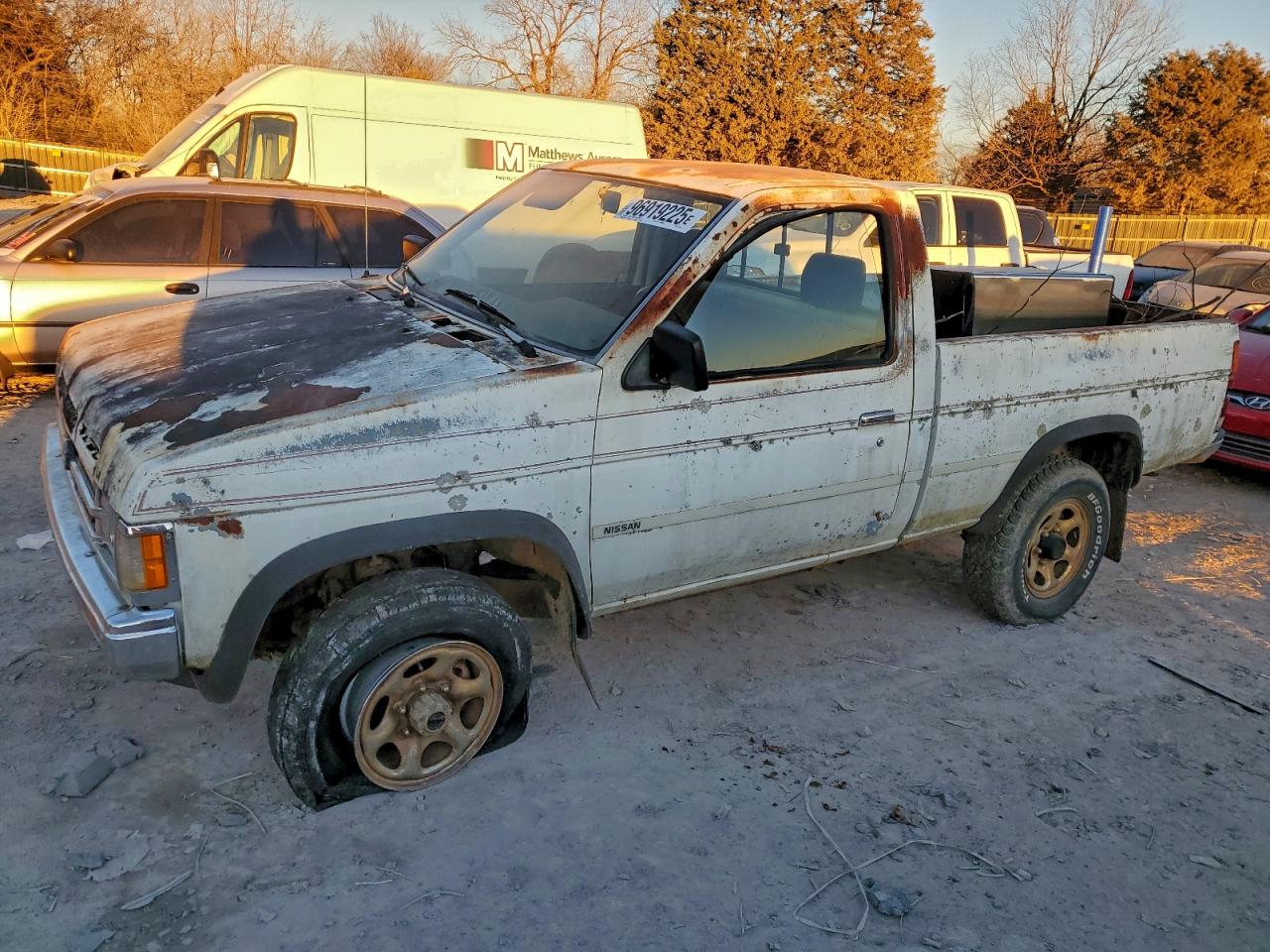 1990 NISSAN D21 SHORT BED — UNDERCARRIAGE damage — photo 1