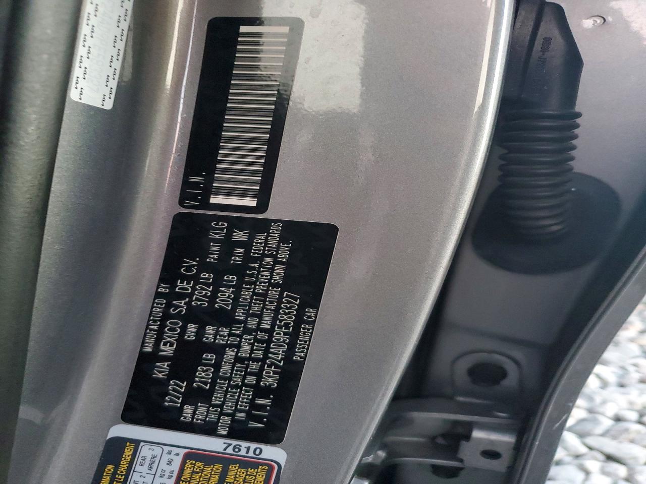 2023 KIA FORTE LX photo 12
