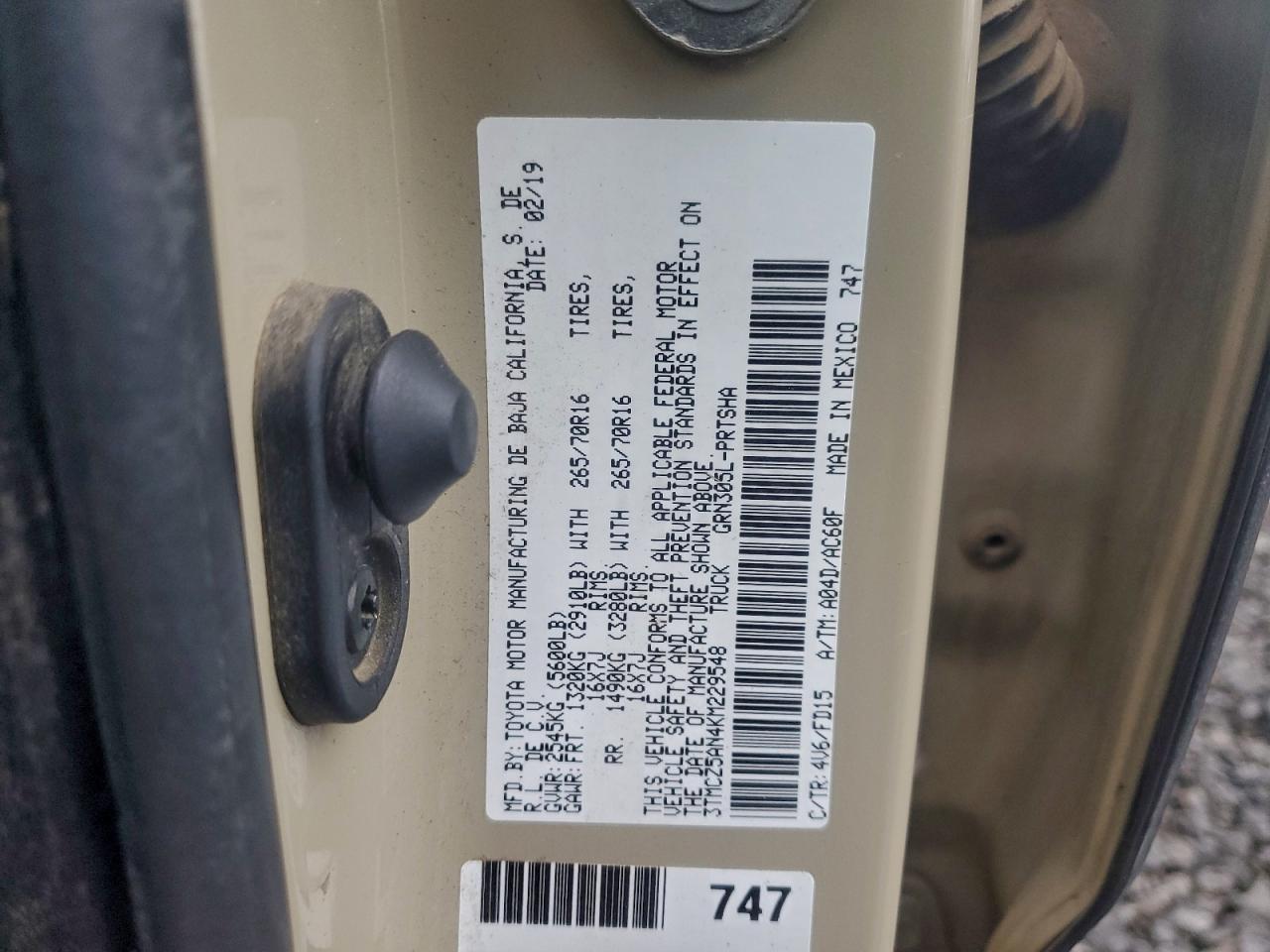 2019 TOYOTA TACOMA DOUBLE CAB photo 12