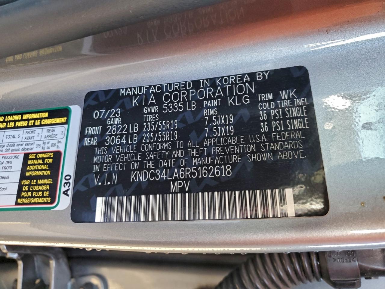 2024 KIA EV6 LIGHT photo 13