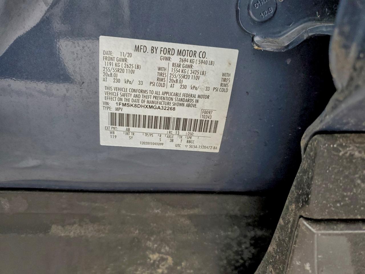 2021 FORD EXPLORER XLT photo 13