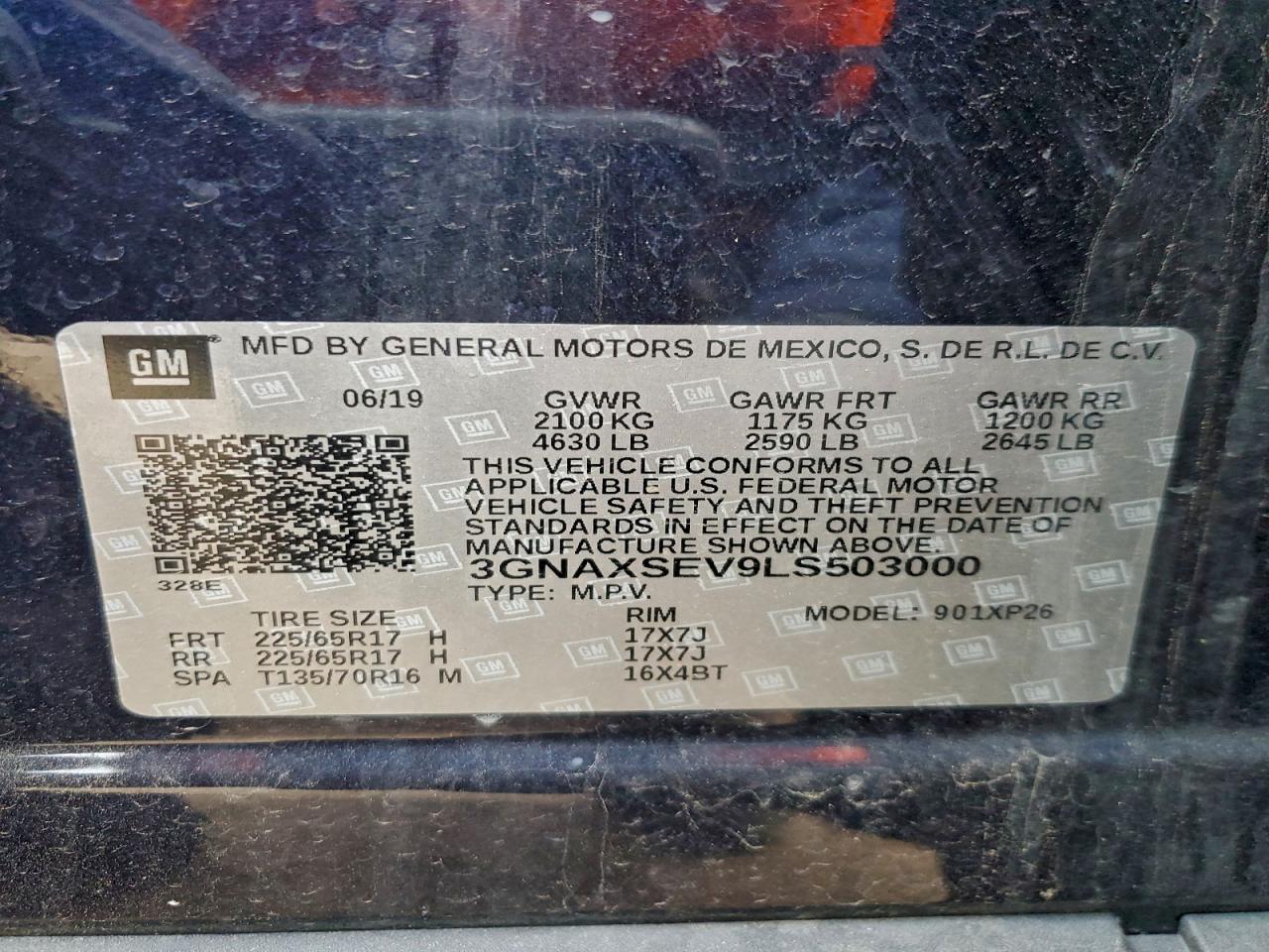 2020 CHEVROLET EQUINOX LS photo 12