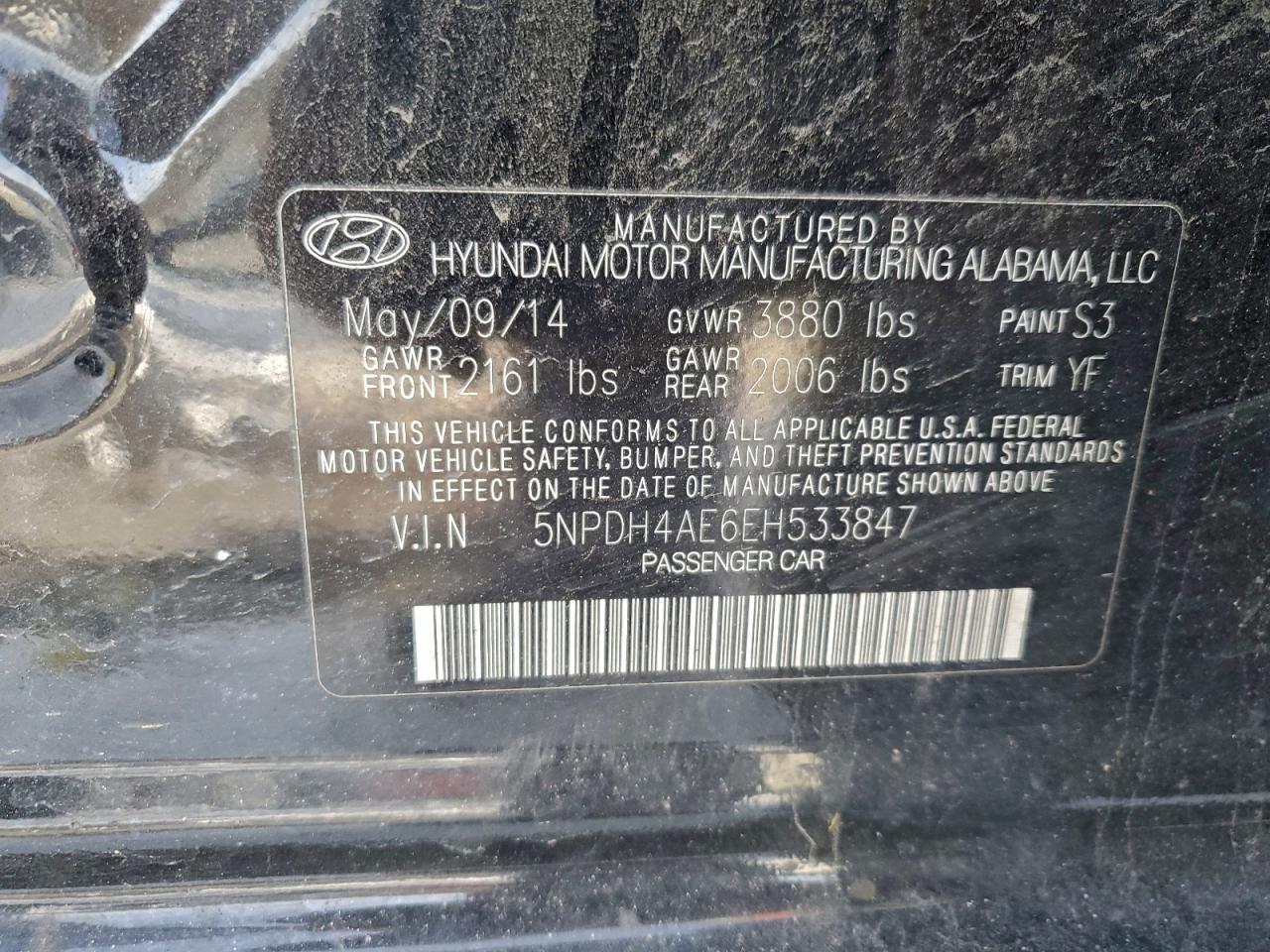 2014 HYUNDAI ELANTRA SE photo 13