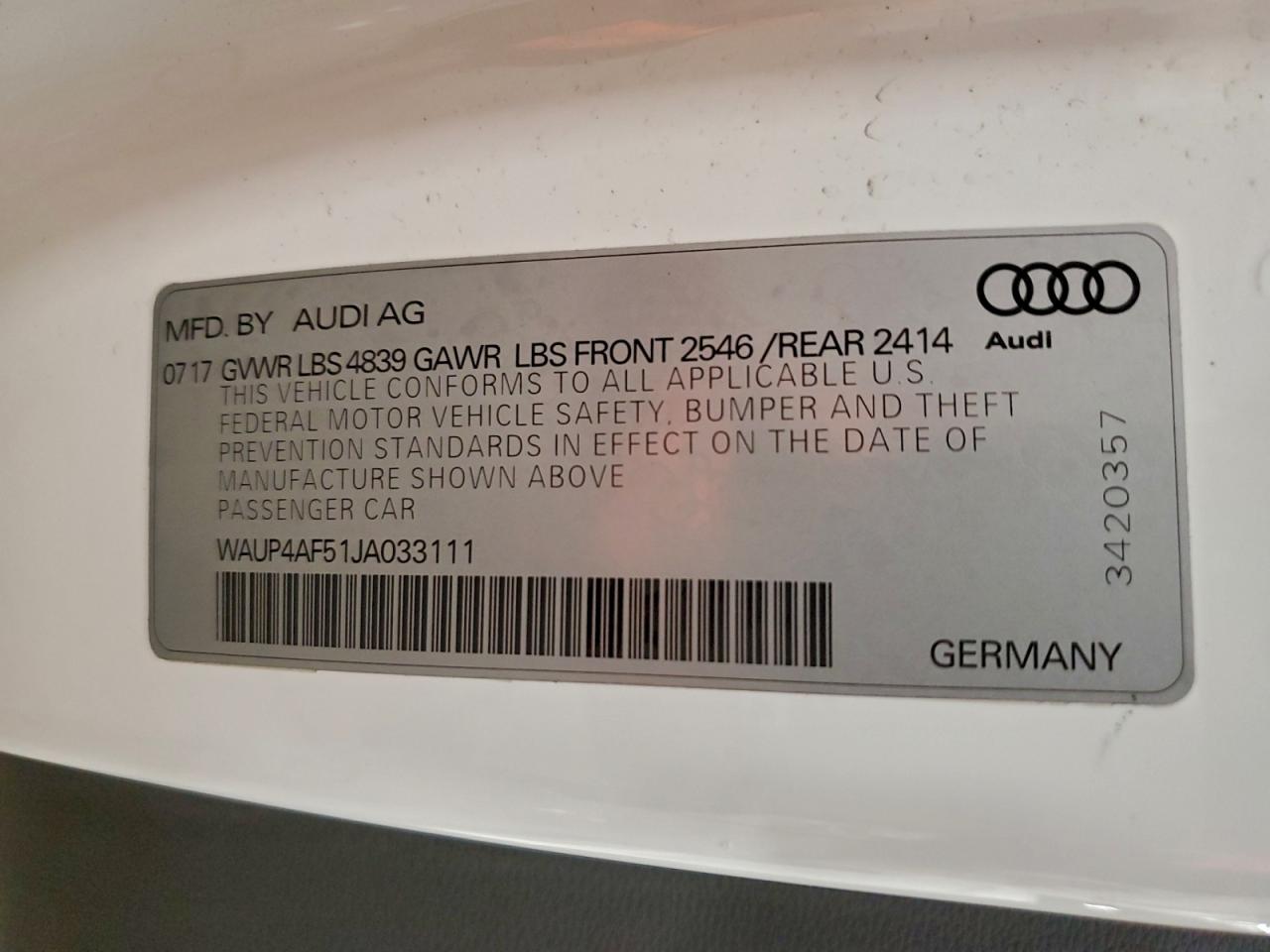 2018 AUDI S5 PREMIUM PLUS photo 12