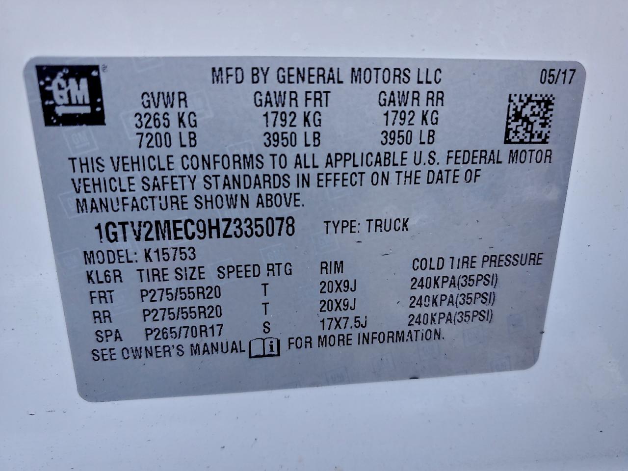 2017 GMC SIERRA K1500 SLE photo 13