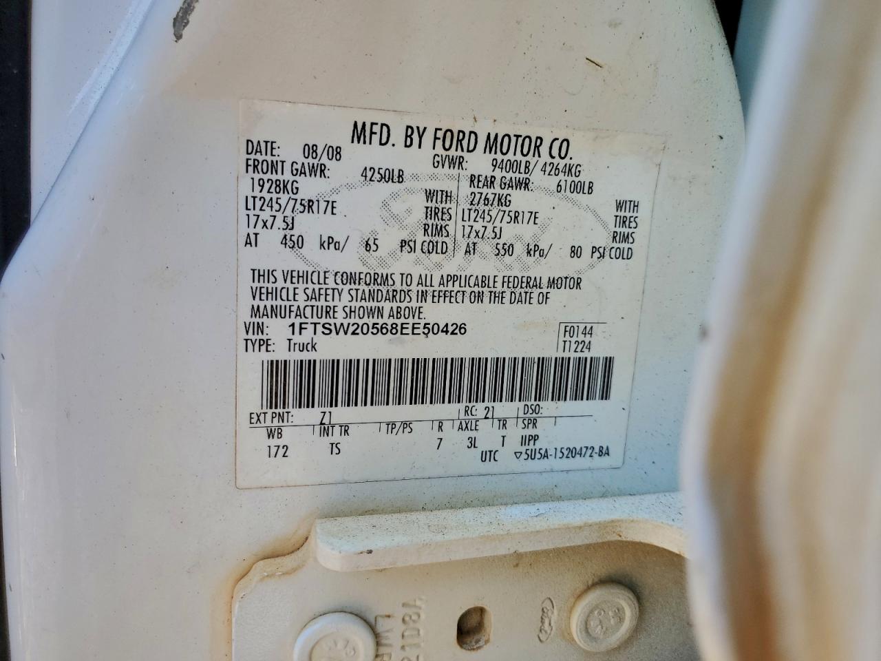 2008 FORD F250 SUPER DUTY photo 12