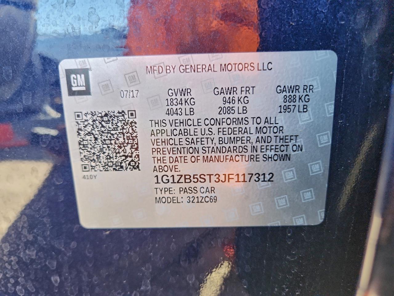 2018 CHEVROLET MALIBU LS photo 12
