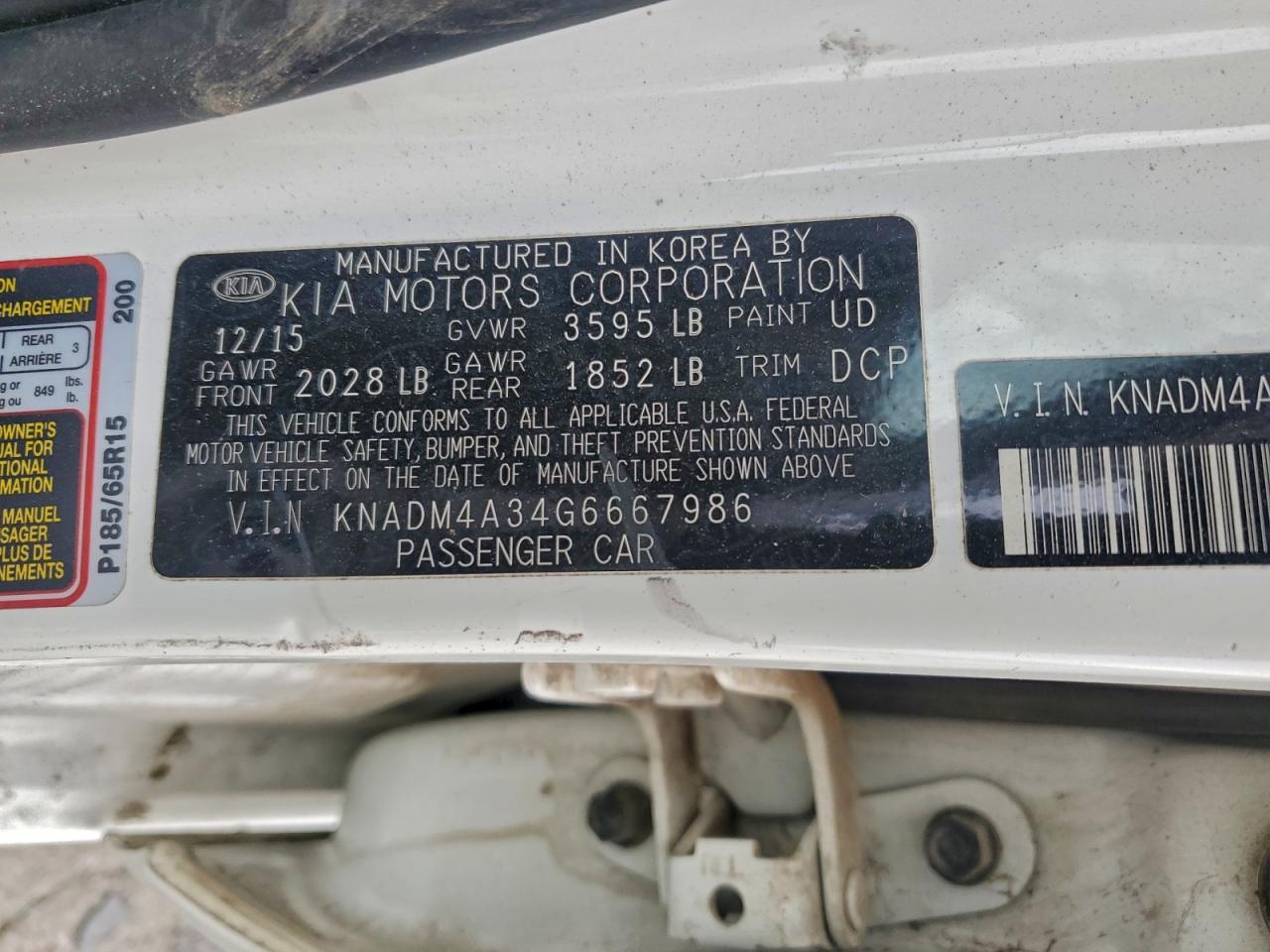 2016 KIA RIO LX photo 13