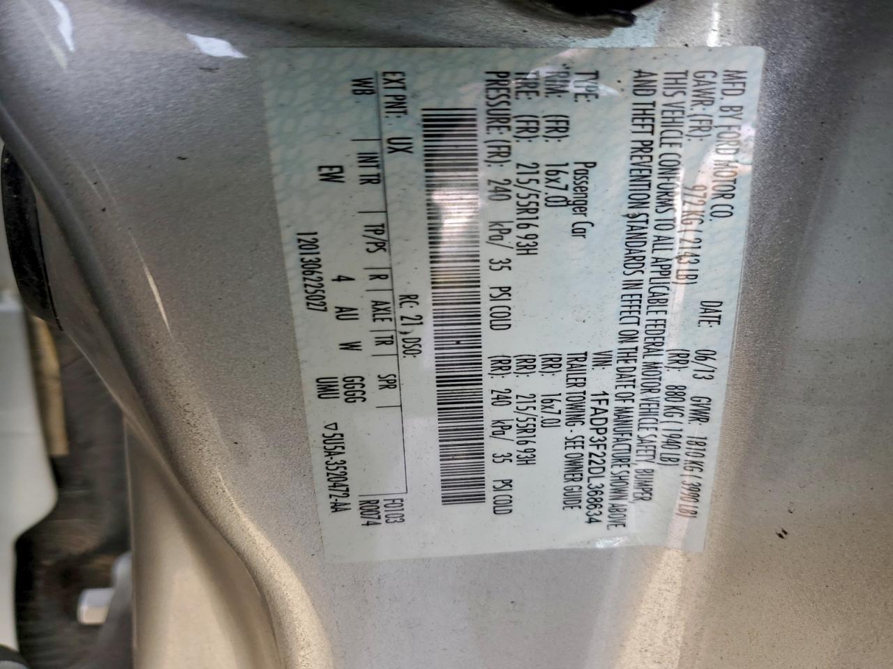 2013 FORD FOCUS SE photo 12