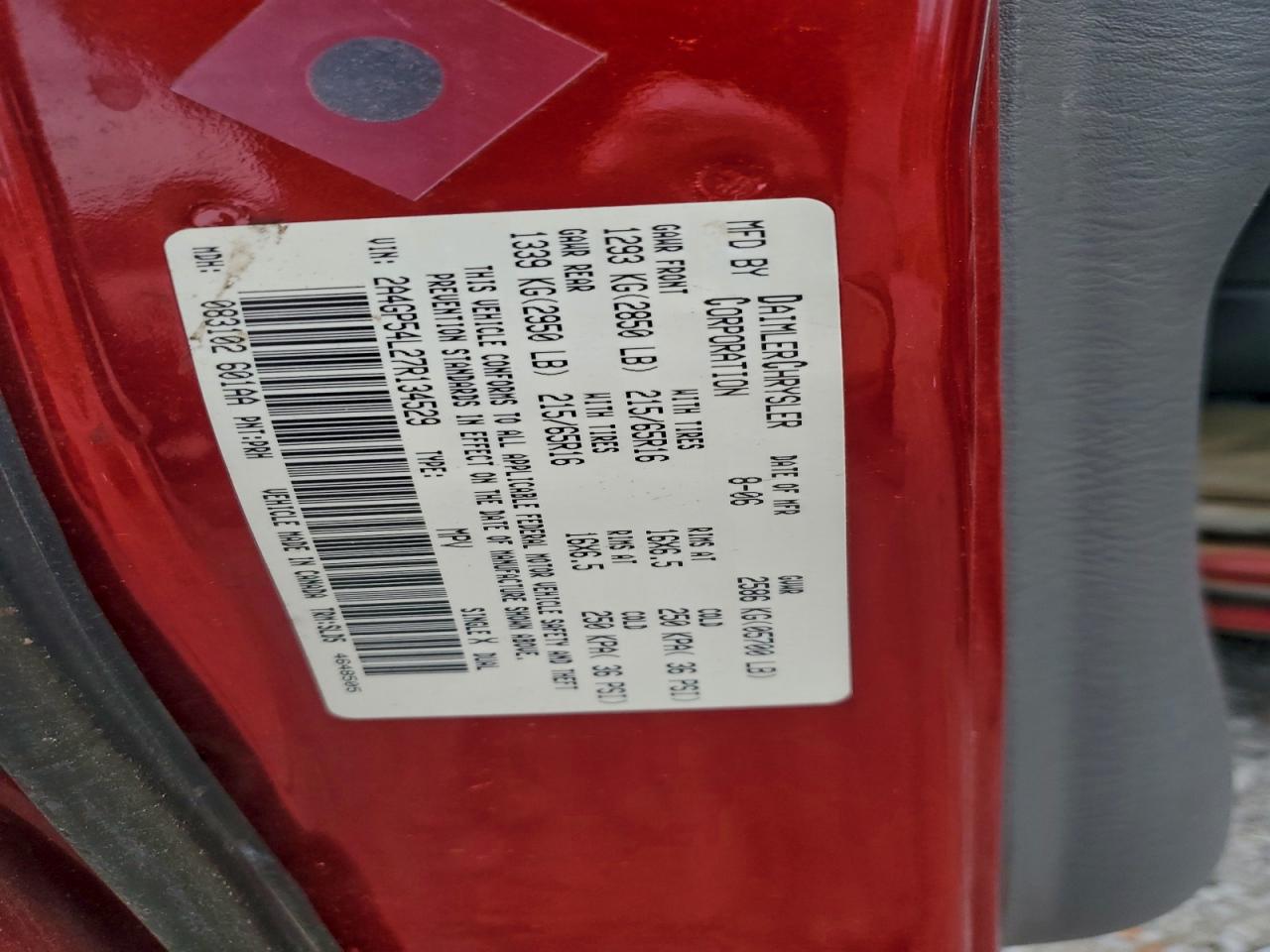 2007 CHRYSLER TOWN & COUNTRY TOURING photo 13