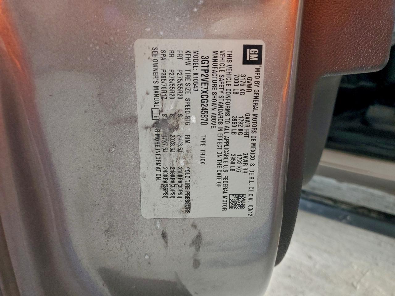 2012 GMC SIERRA K1500 SLE photo 12