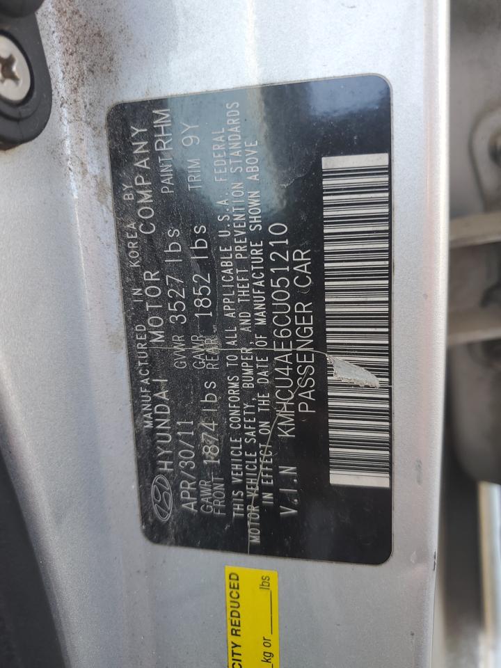 2012 HYUNDAI ACCENT GLS photo 12
