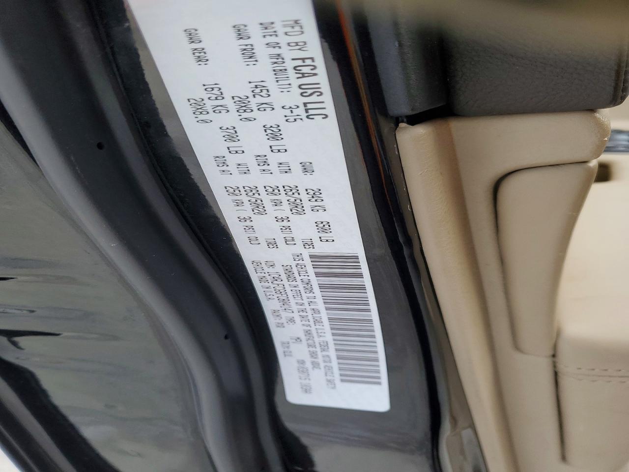 2015 JEEP GRAND CHEROKEE OVERLAND photo 14