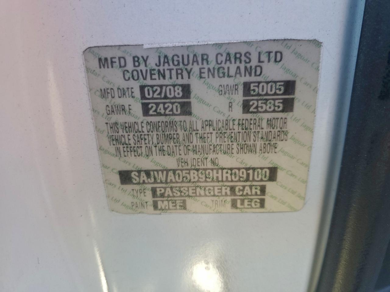 2009 JAGUAR XF LUXURY photo 12