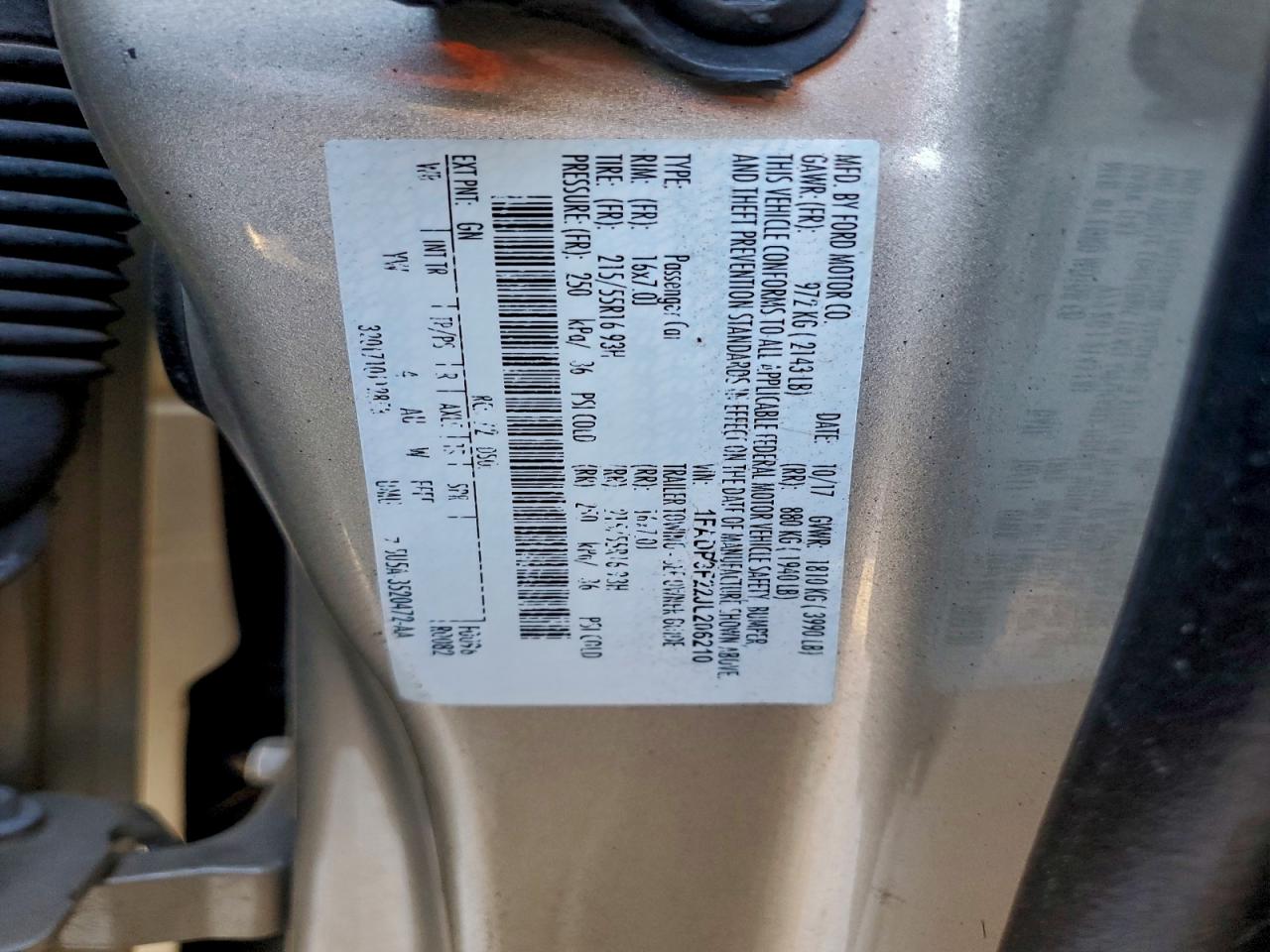 2018 FORD FOCUS SE photo 13