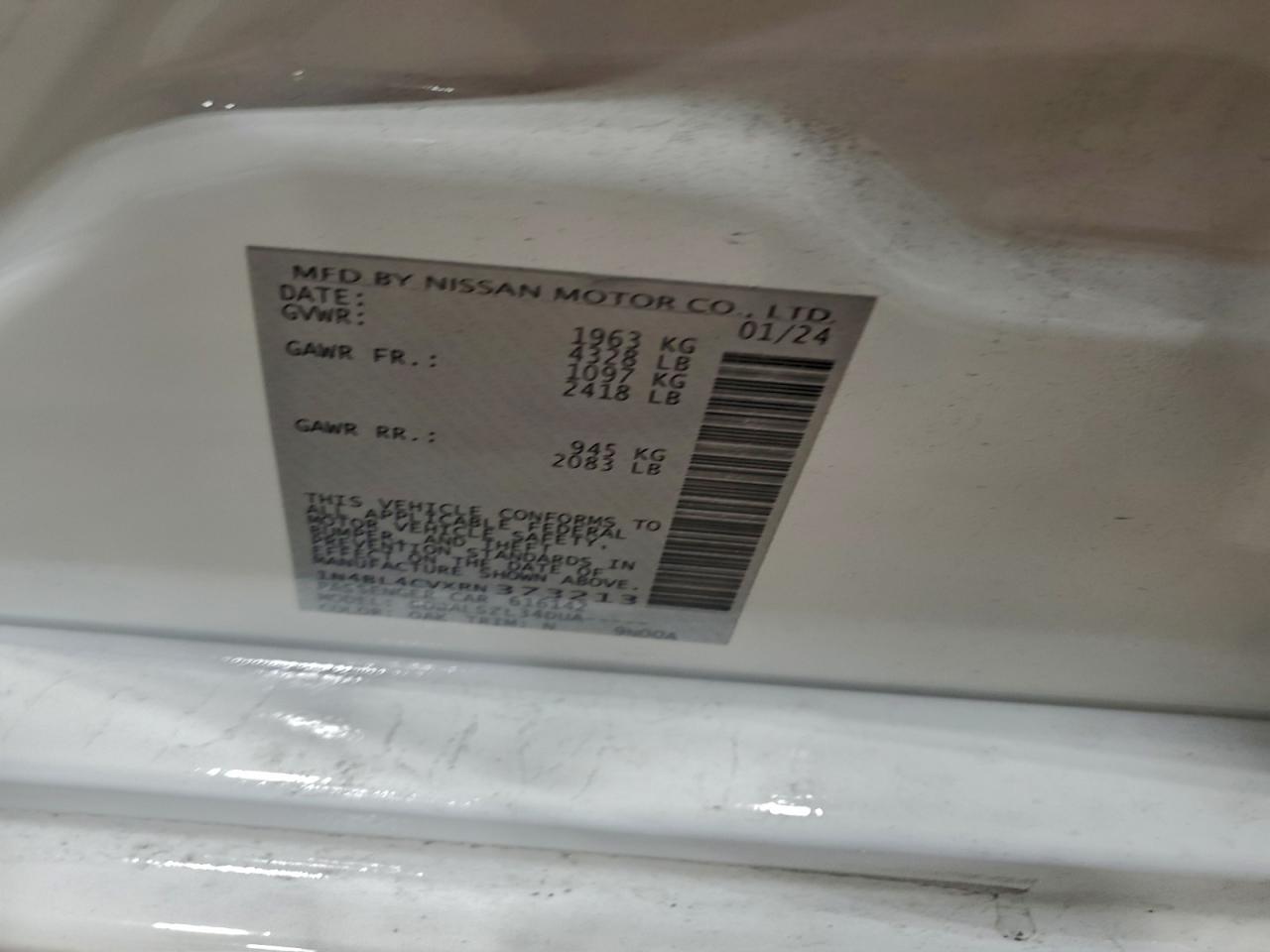 2024 NISSAN ALTIMA SR photo 13