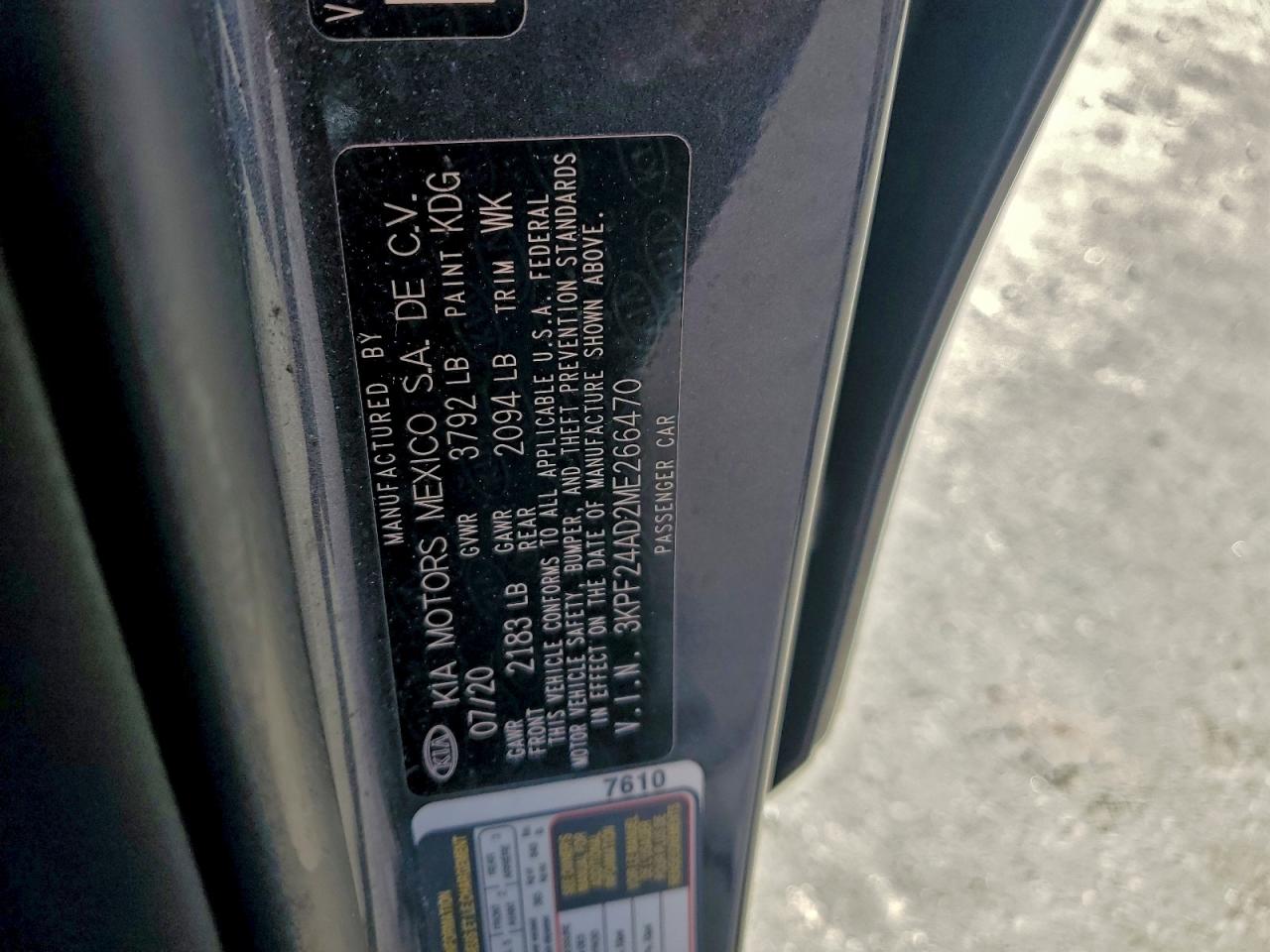 2021 KIA FORTE FE photo 12