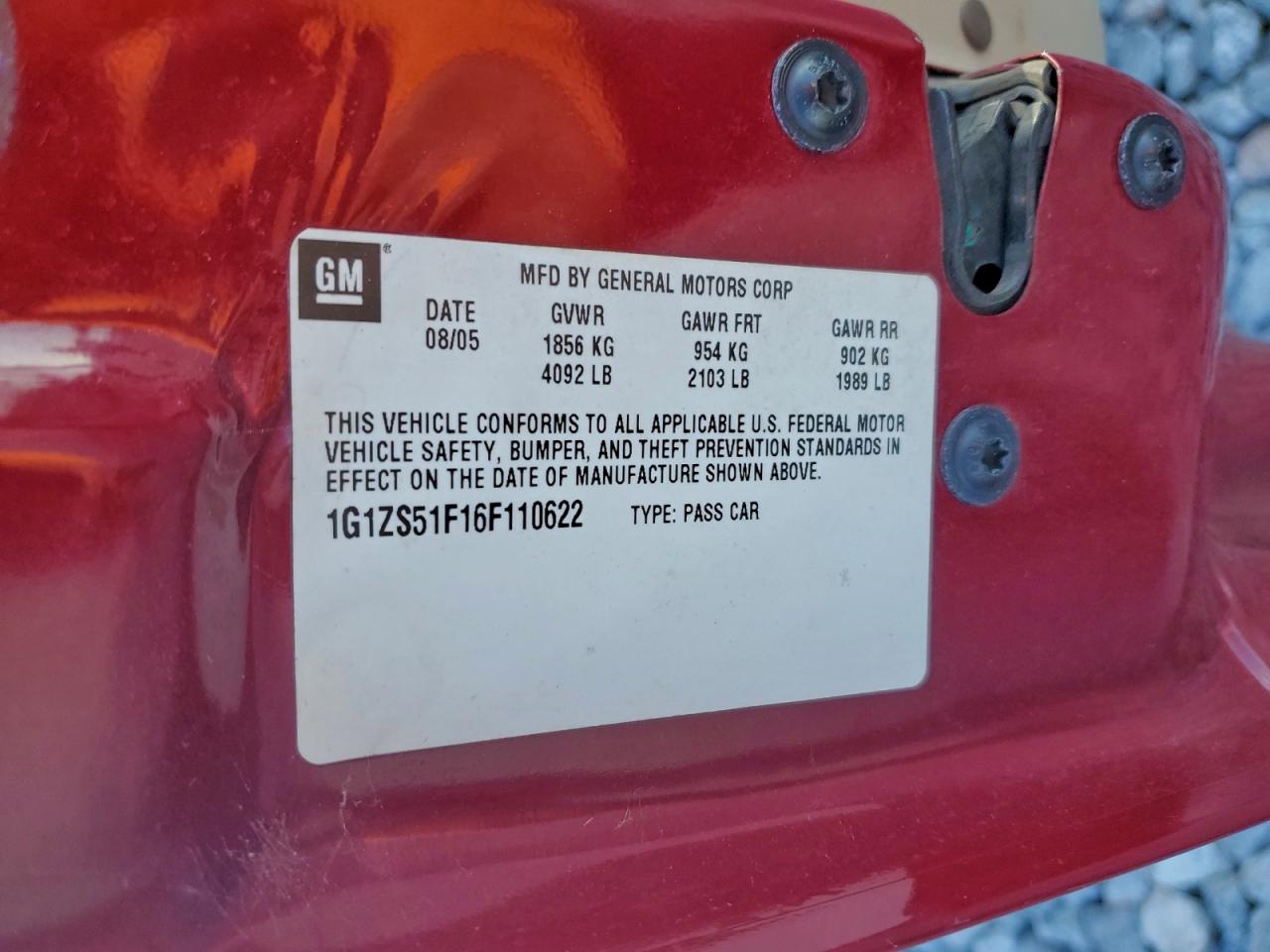 2006 CHEVROLET MALIBU LS photo 12