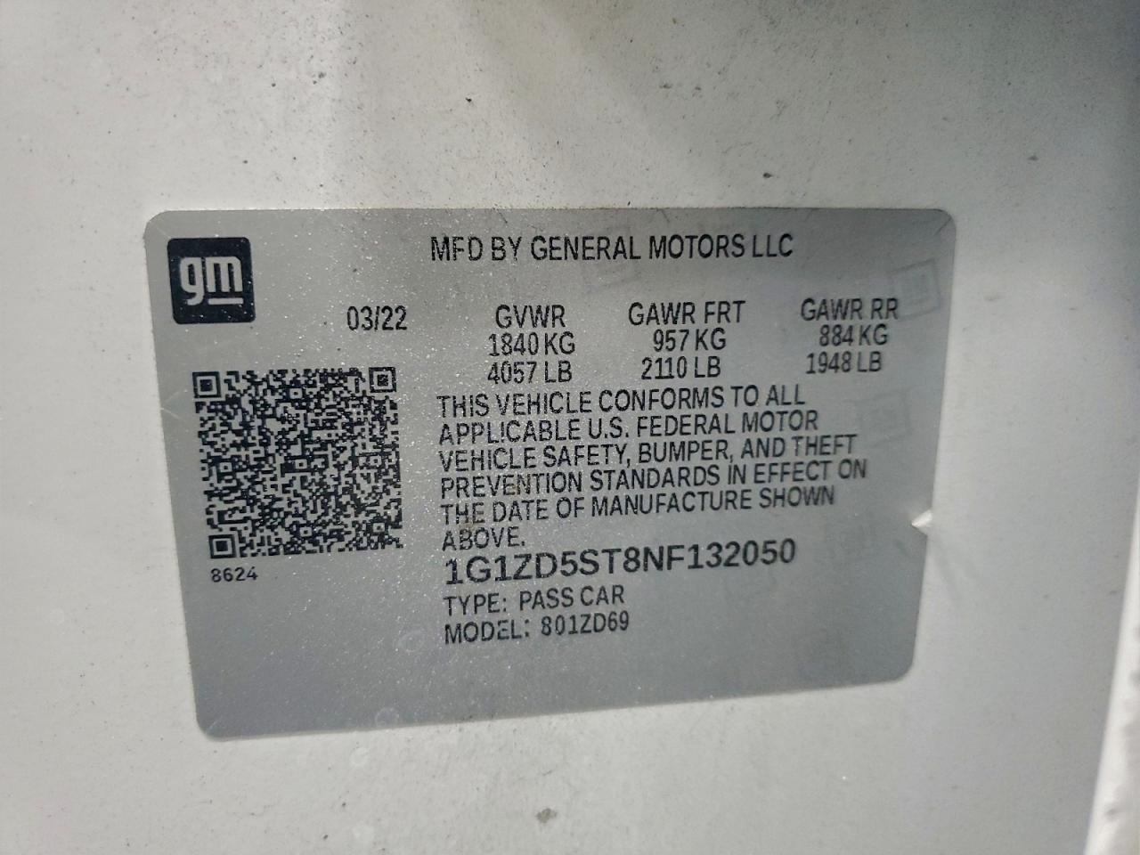 2022 CHEVROLET MALIBU LT photo 13