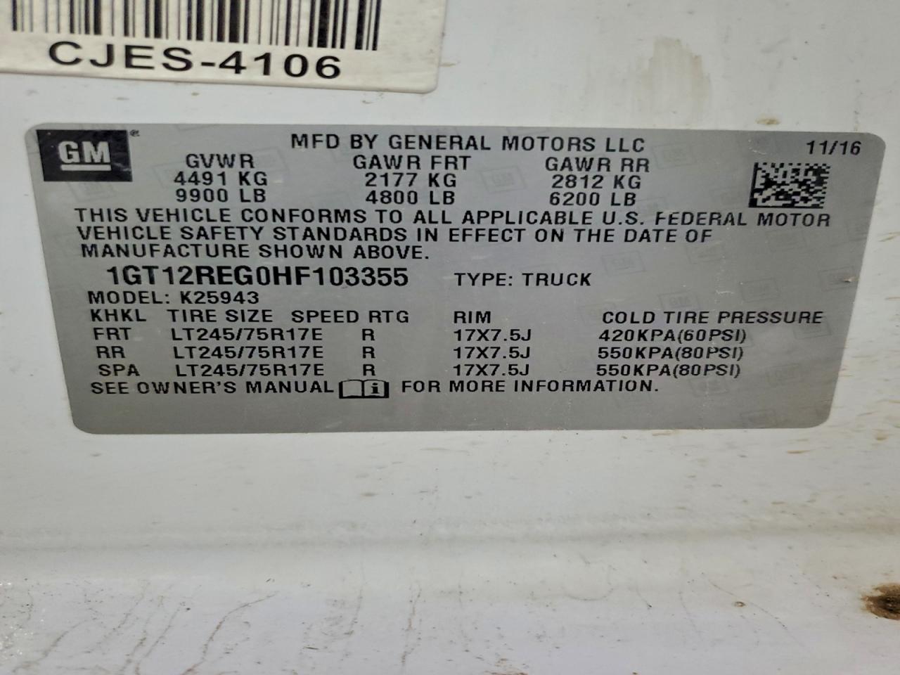 2017 GMC SIERRA K2500 HEAVY DUTY photo 12