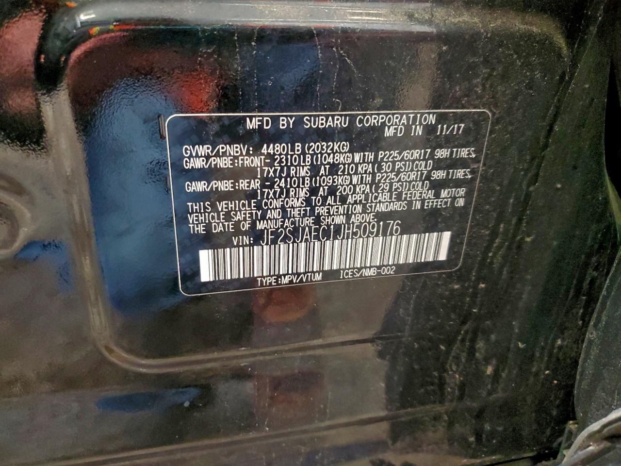 2018 SUBARU FORESTER 2.5I PREMIUM photo 13