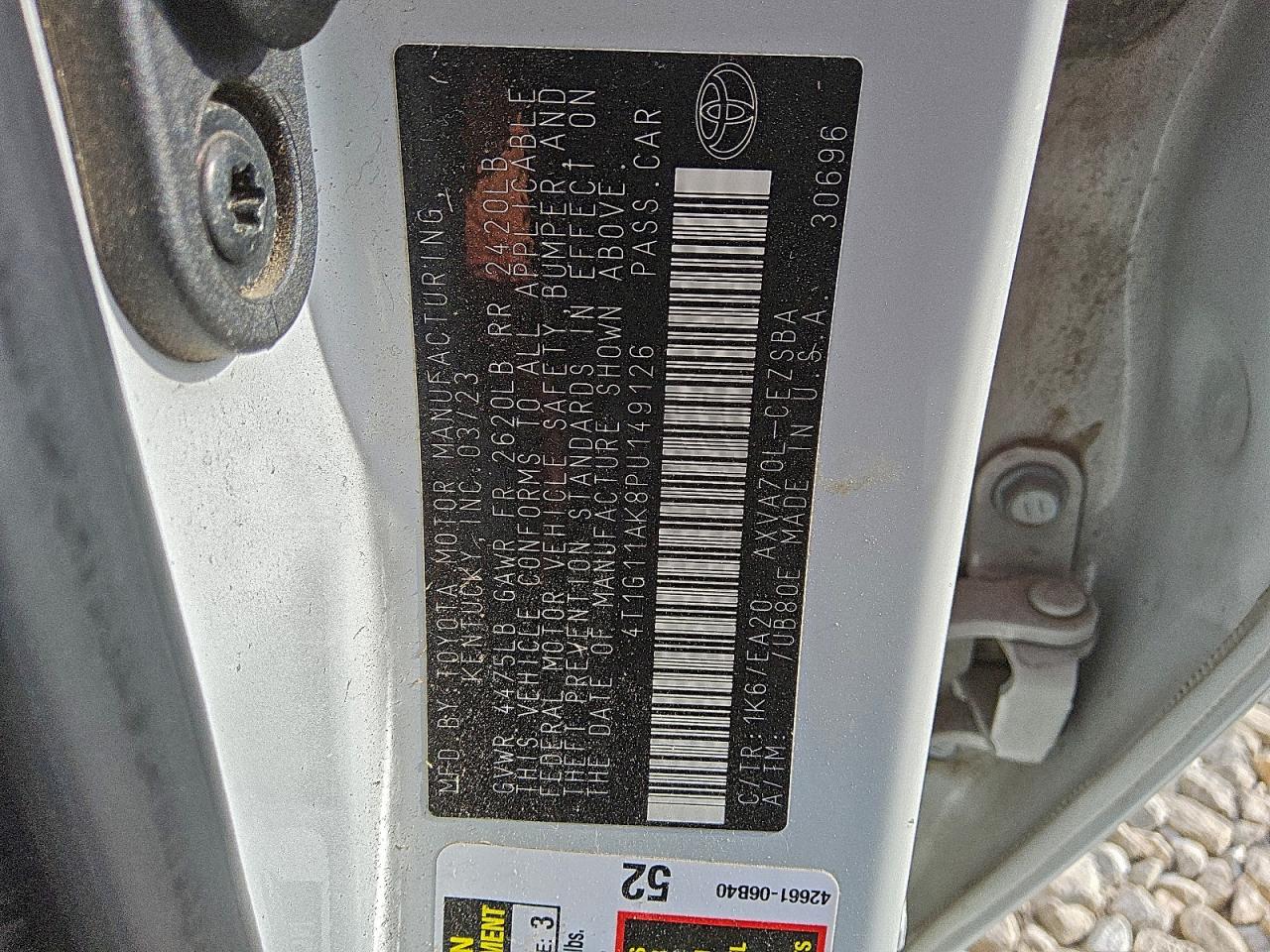 2023 TOYOTA CAMRY SE NIGHT SHADE photo 12