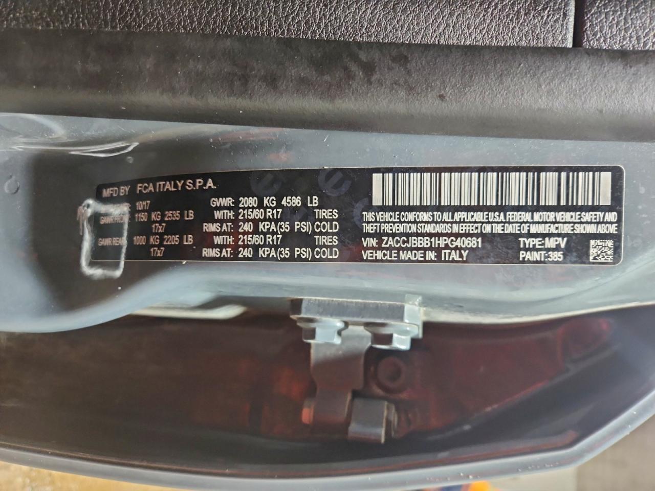 2017 JEEP RENEGADE LATITUDE photo 13