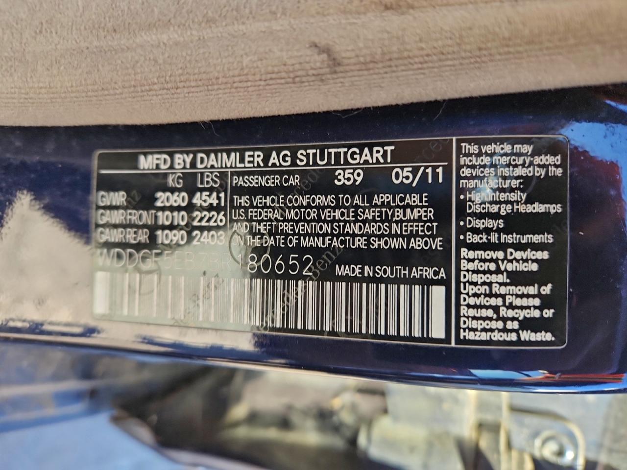2011 MERCEDES-BENZ C 300 photo 12