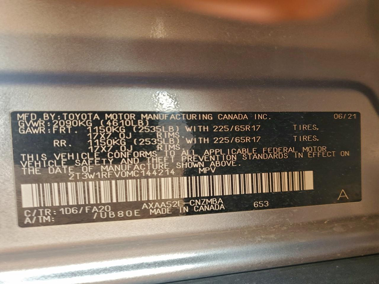 2021 TOYOTA RAV4 XLE photo 13