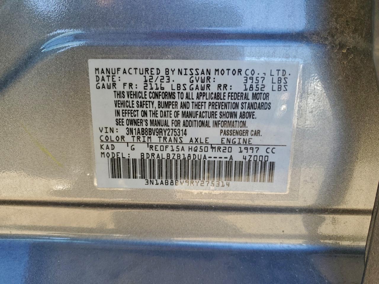 2024 NISSAN SENTRA S photo 12
