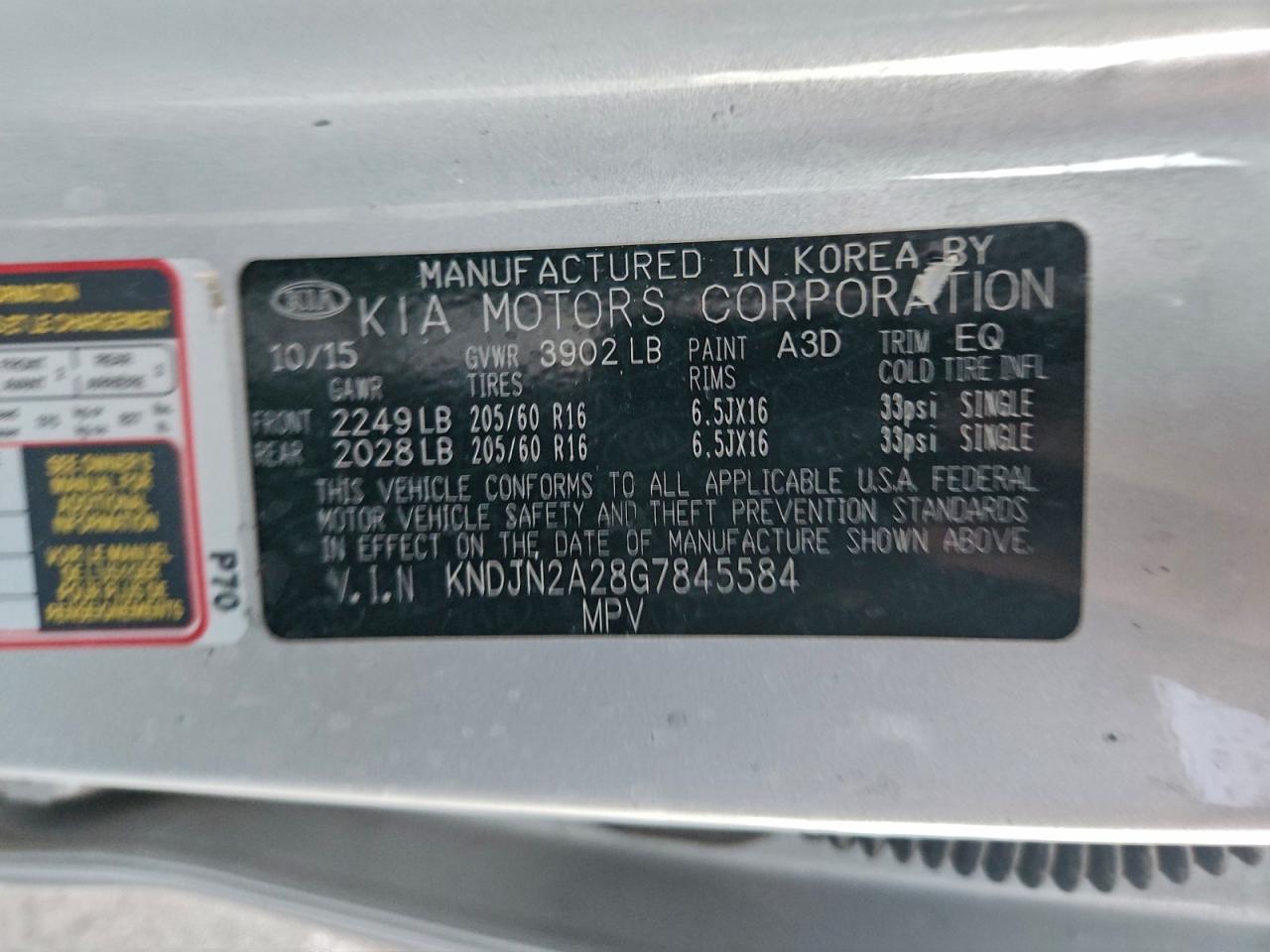 2016 KIA SOUL photo 12