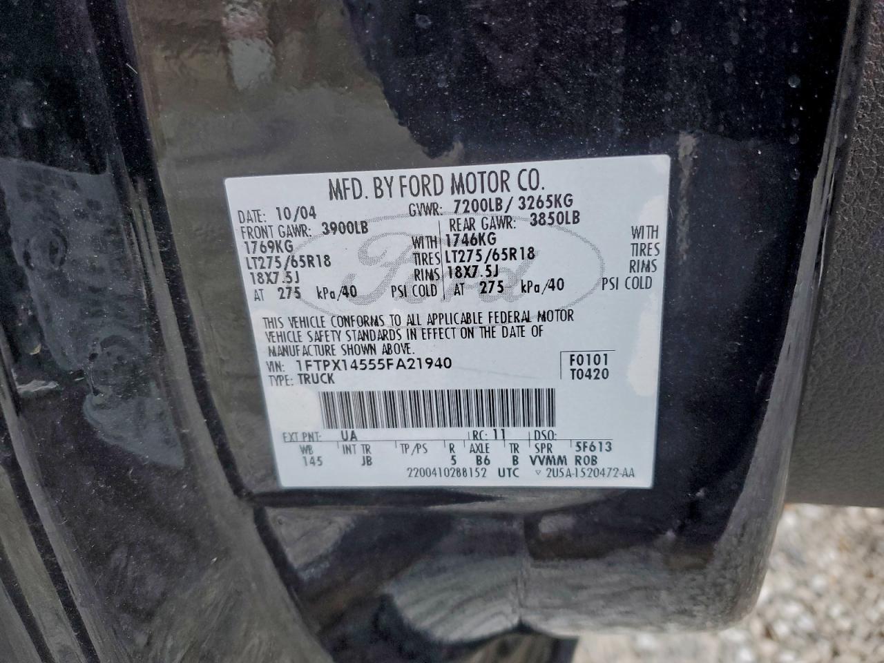 2005 FORD F150 photo 23