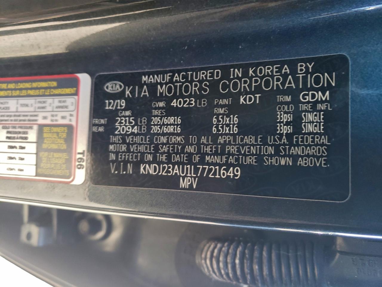 2020 KIA SOUL LX photo 12