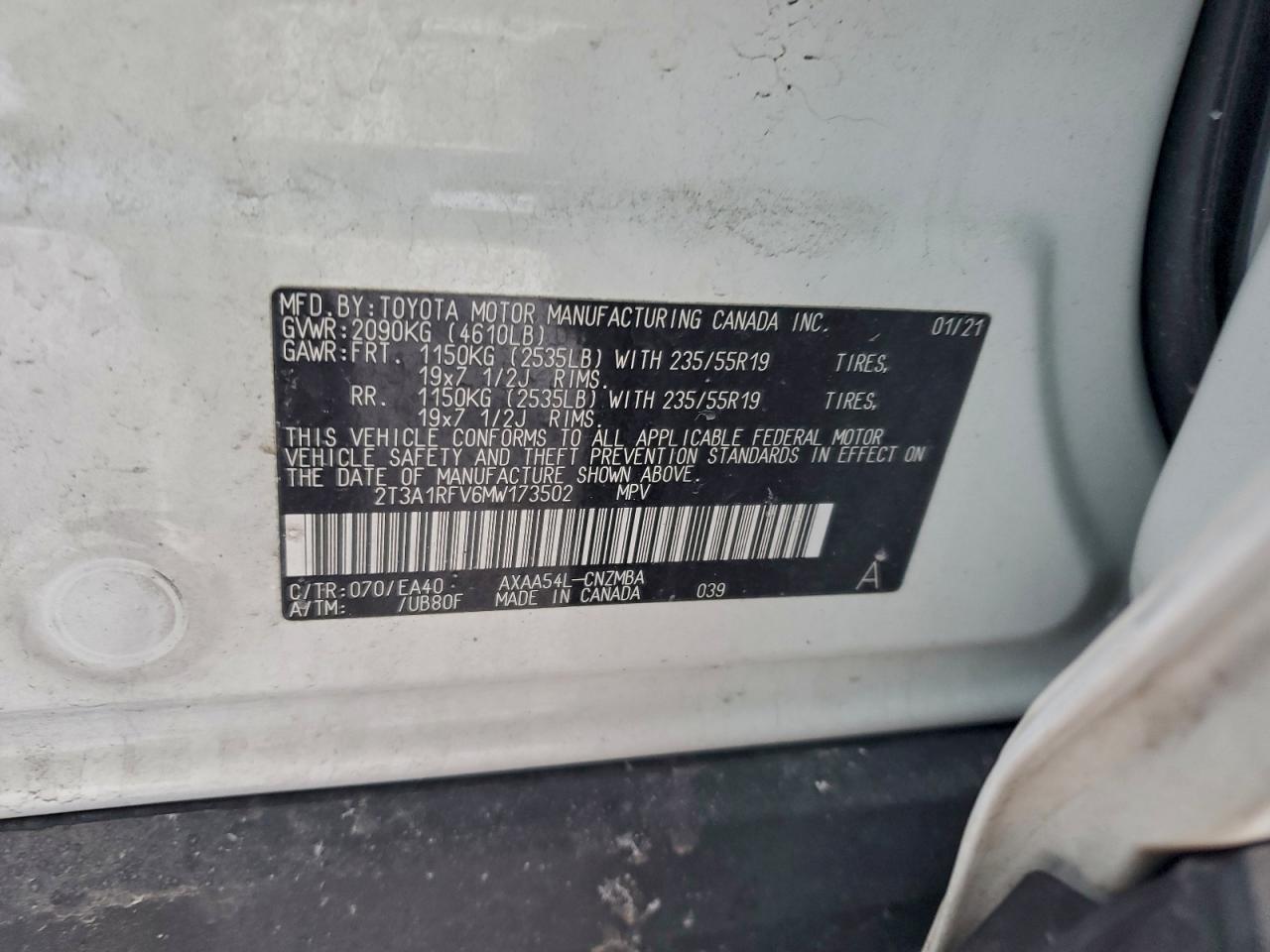 2021 TOYOTA RAV4 XLE PREMIUM photo 45