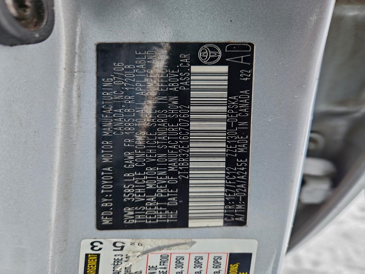 2006 TOYOTA COROLLA CE photo 13