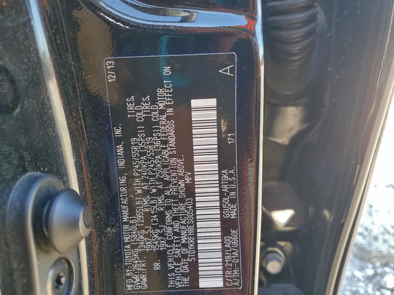 2014 TOYOTA HIGHLANDER LIMITED photo 13