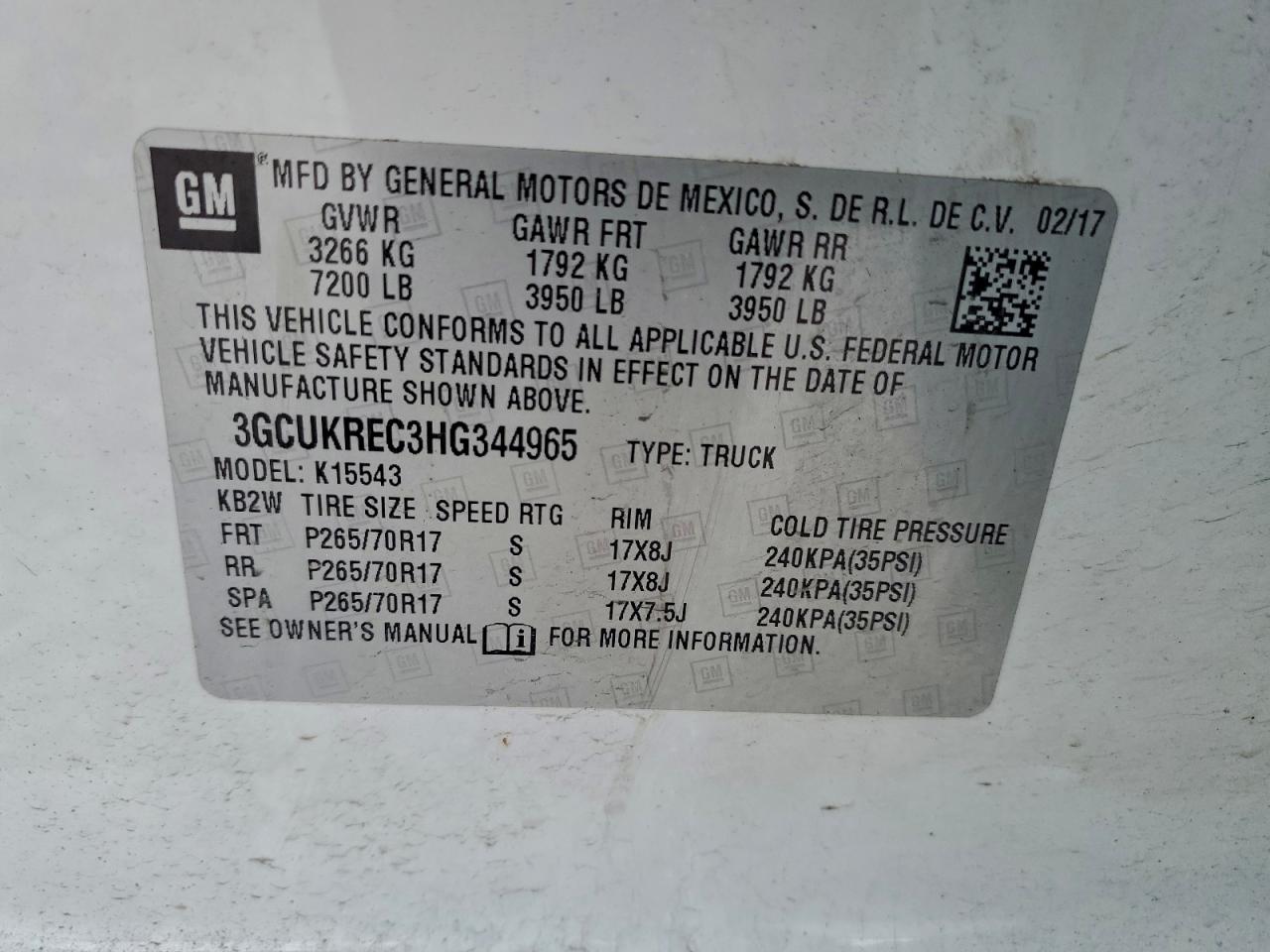 2017 CHEVROLET SILVERADO K1500 LT photo 12