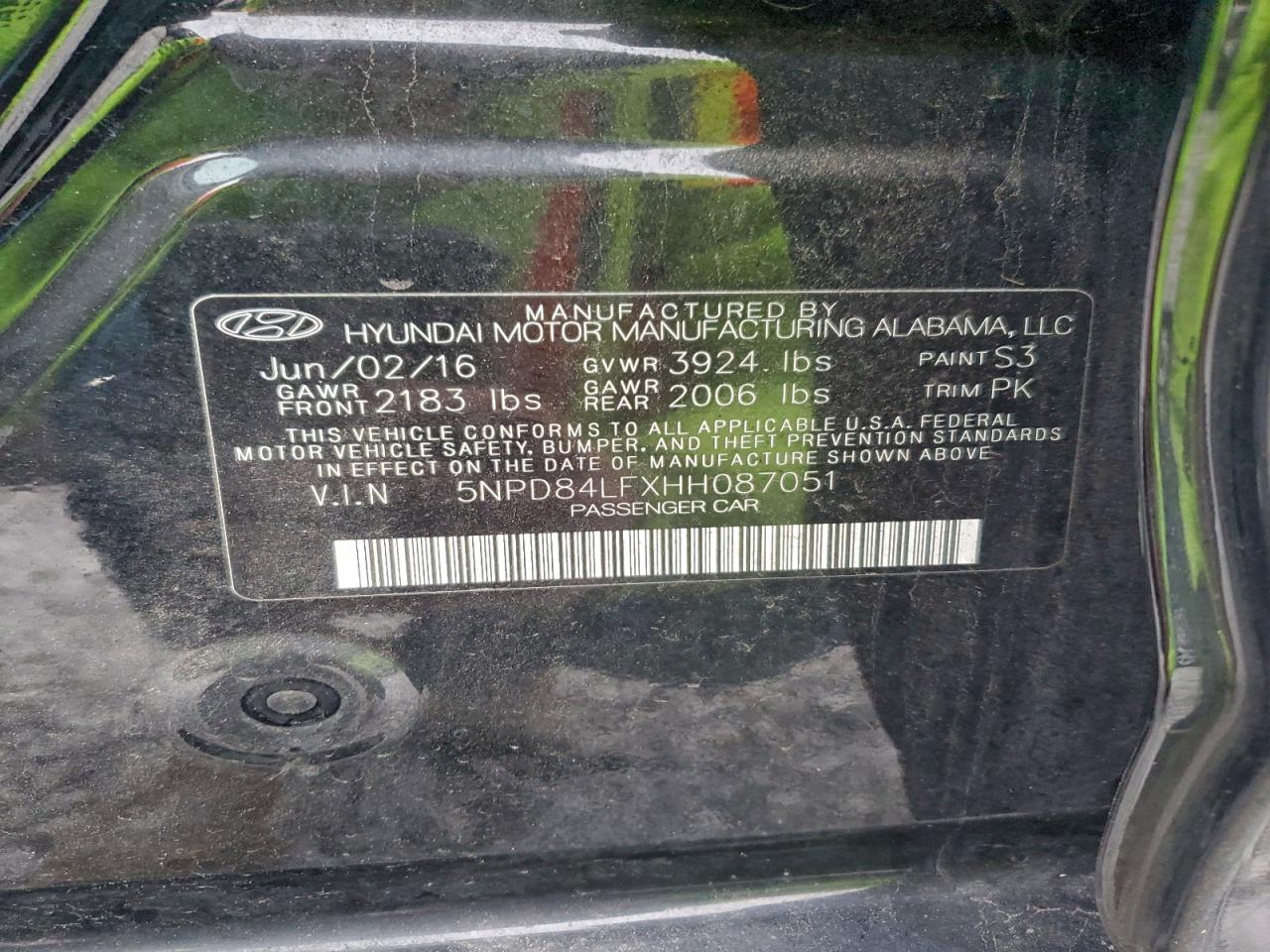 2017 HYUNDAI ELANTRA SE photo 12