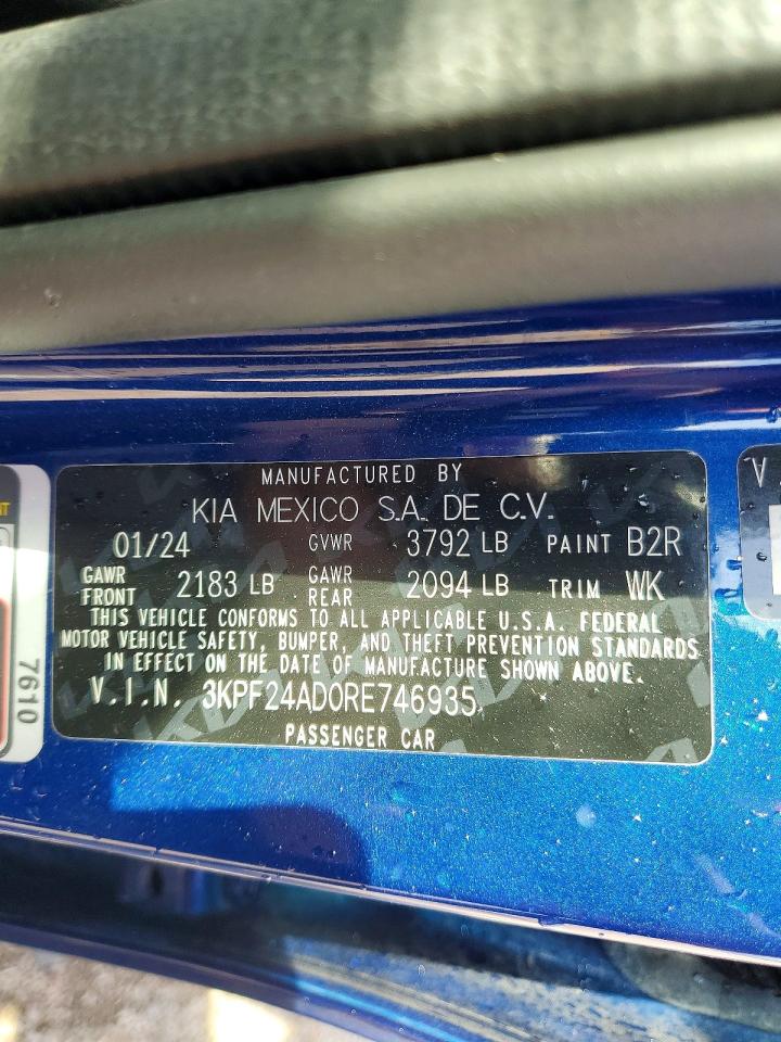 2024 KIA FORTE LX photo 13