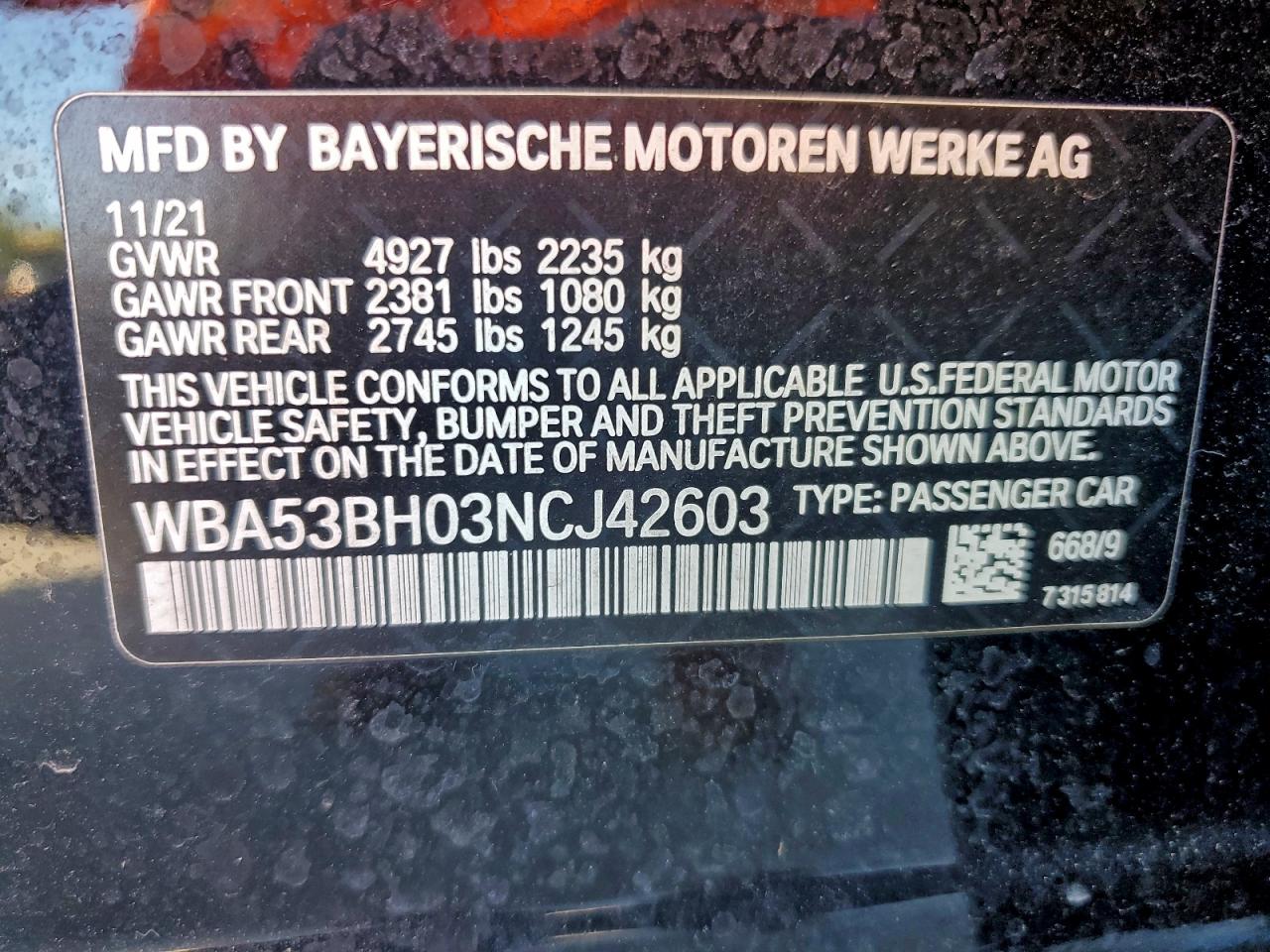 2022 BMW 530 I photo 12