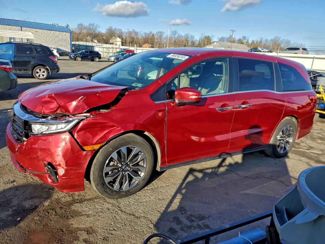 2023 HONDA ODYSSEY EXL — FRONT END damage — photo 1