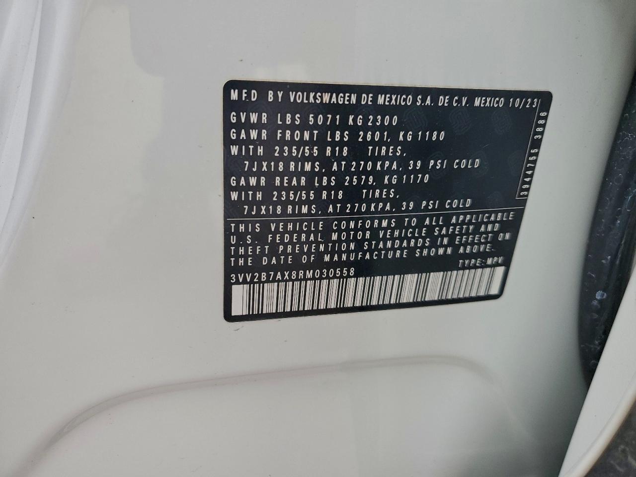 2024 VOLKSWAGEN TIGUAN SE photo 13
