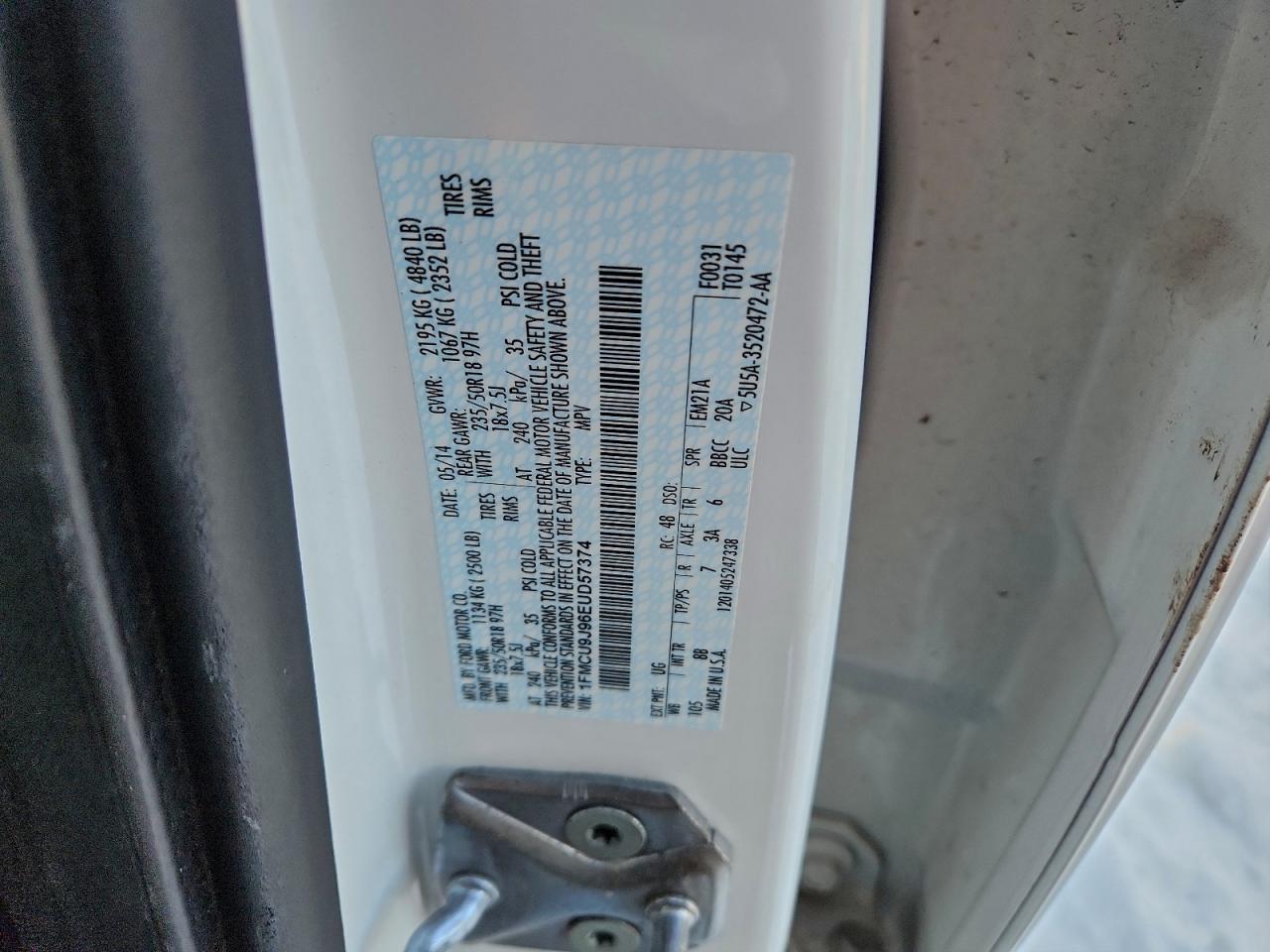 2014 FORD ESCAPE TITANIUM photo 13