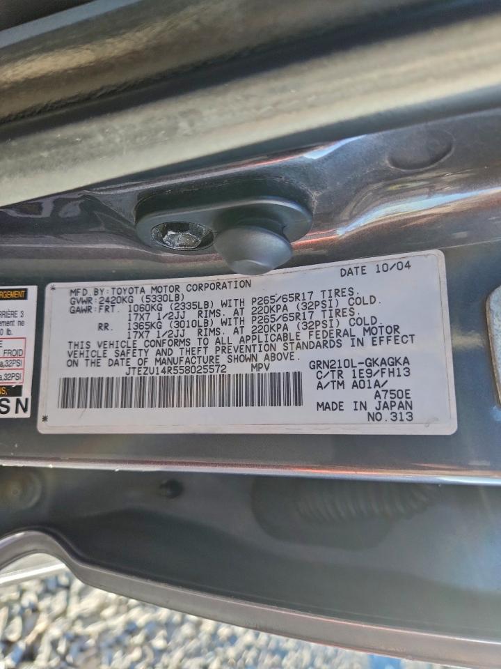 2005 TOYOTA 4RUNNER SR5 photo 13