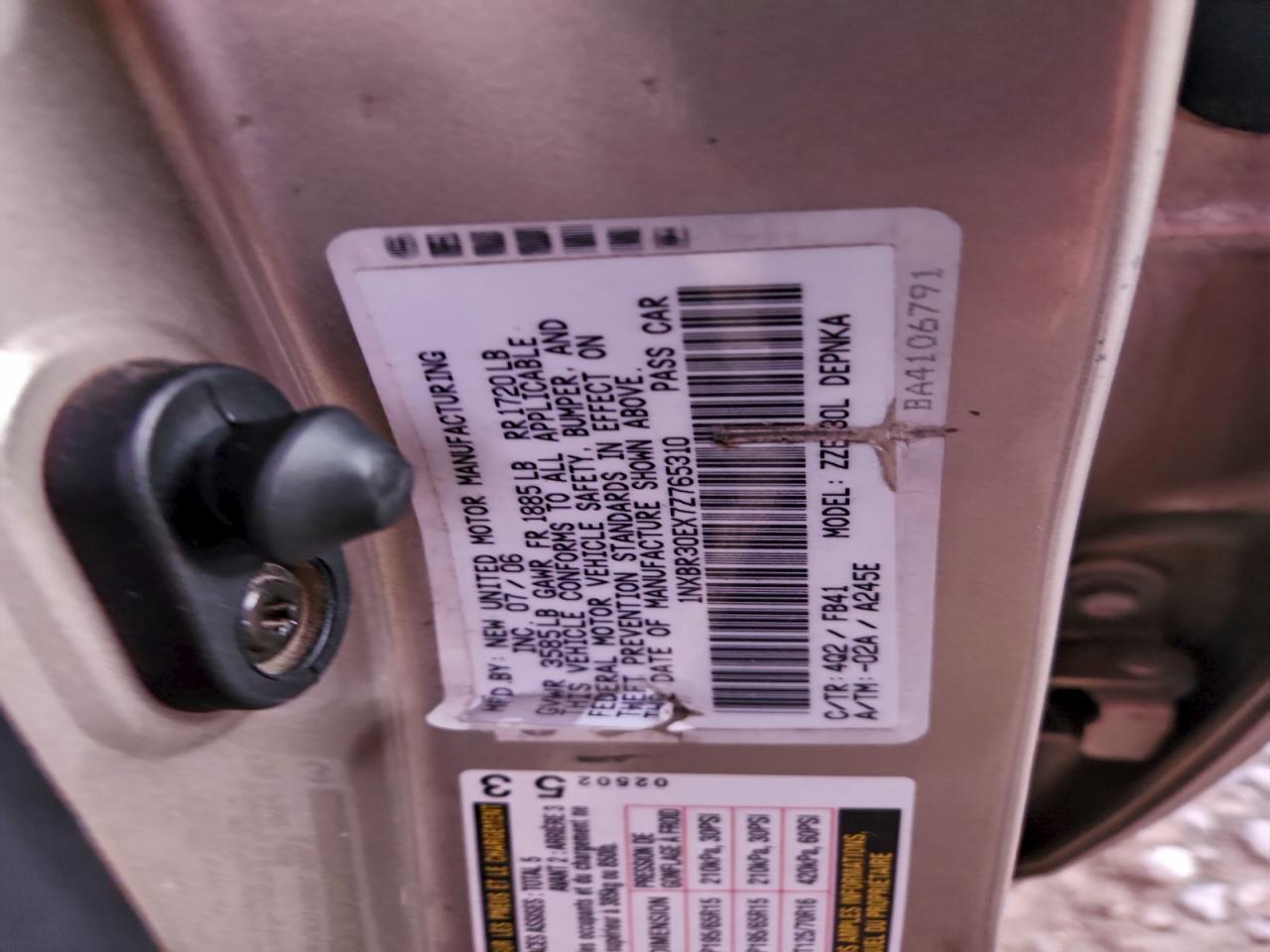 2007 TOYOTA COROLLA LE photo 13