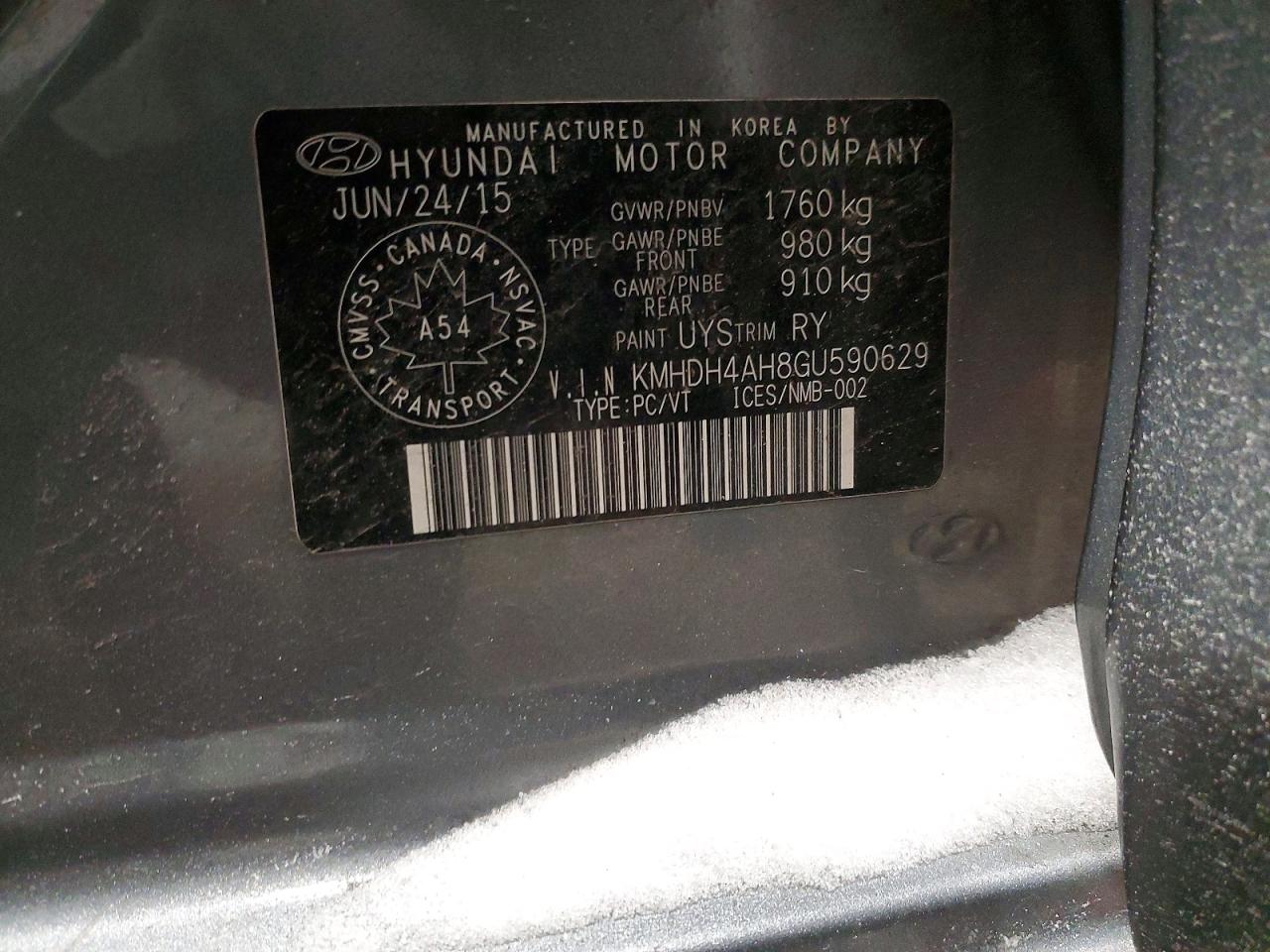 2016 HYUNDAI ELANTRA SE photo 34